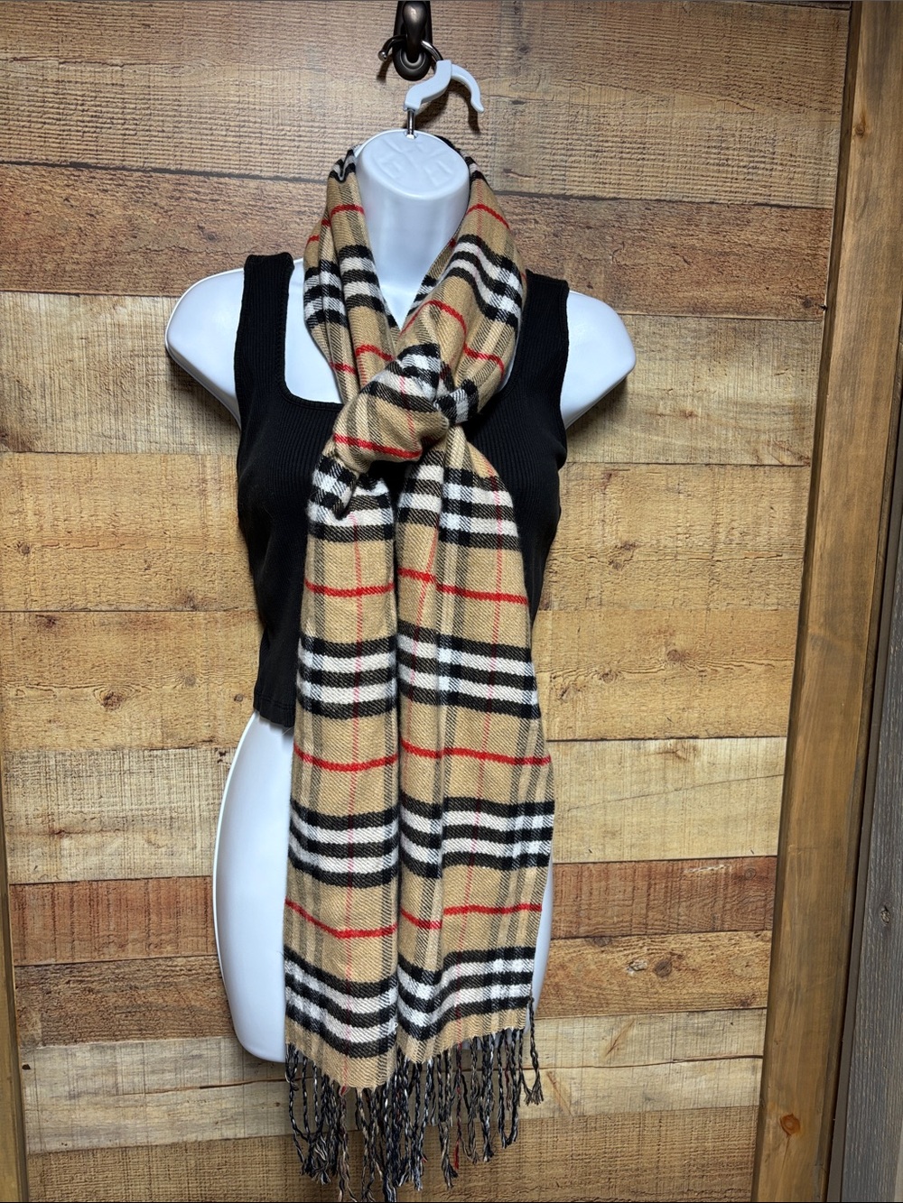 Burberry Tartan Rectangle 2 sided scarf